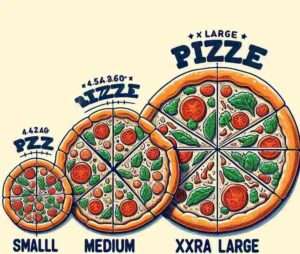 Pizza size comparison