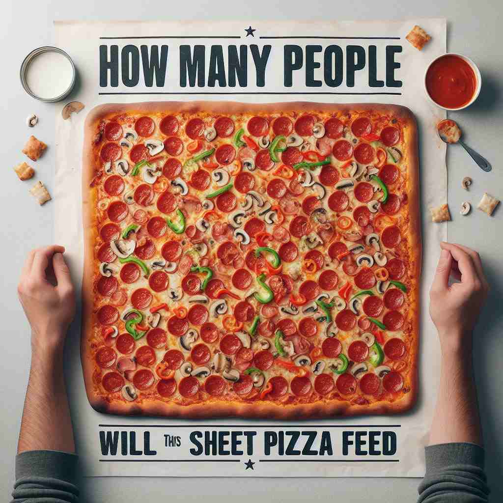 How many people will a sheet pizza feed?
