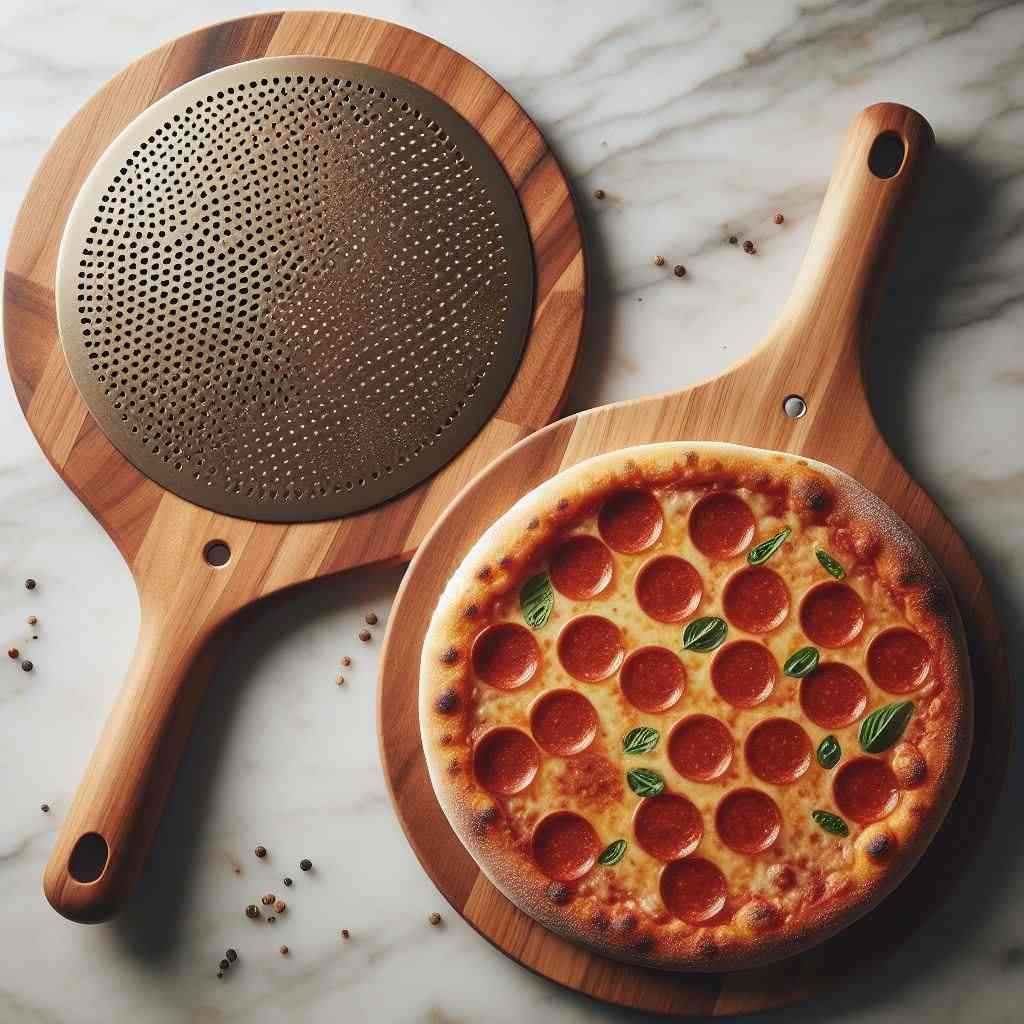 Perforated pizza peel vs solid pizza peel