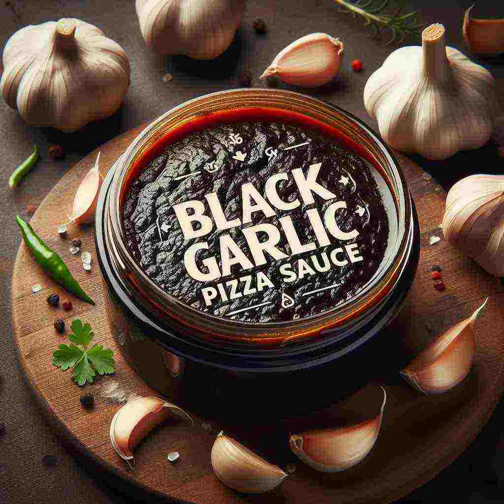 black garlic pizza sauce