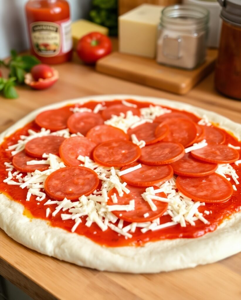 Pepproni pizza recepie