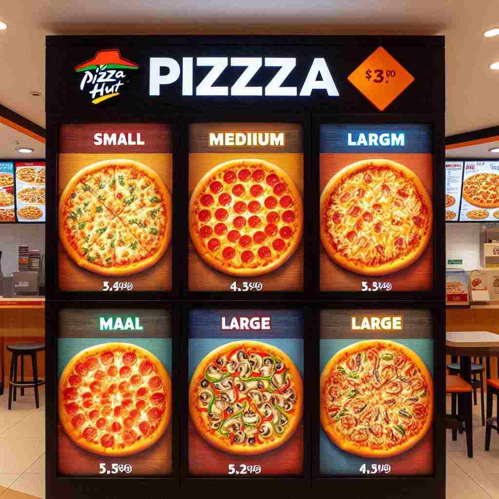 Pizza hut sizes