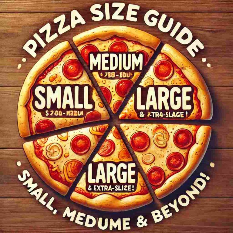 Pizza size comparison guide