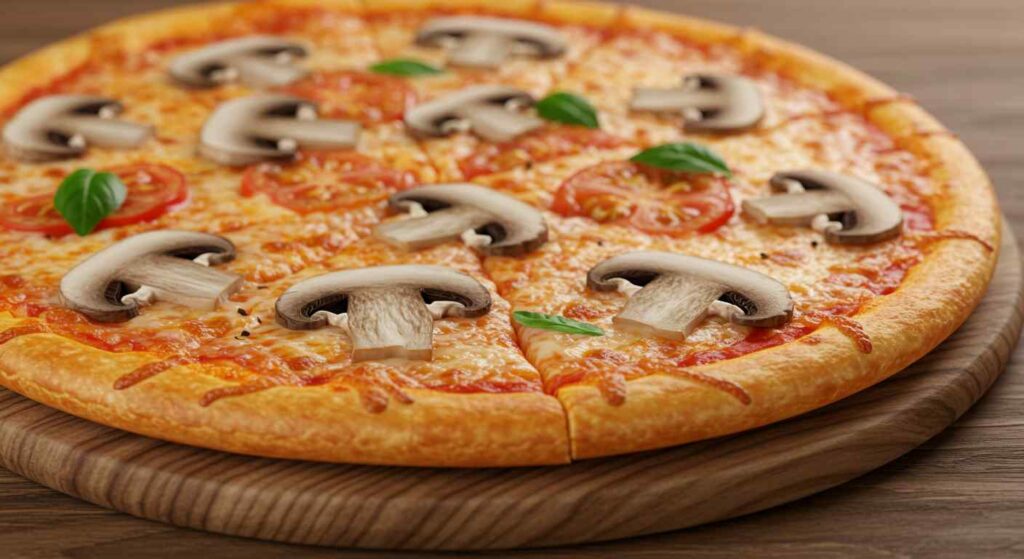 oyster mushroom pizza