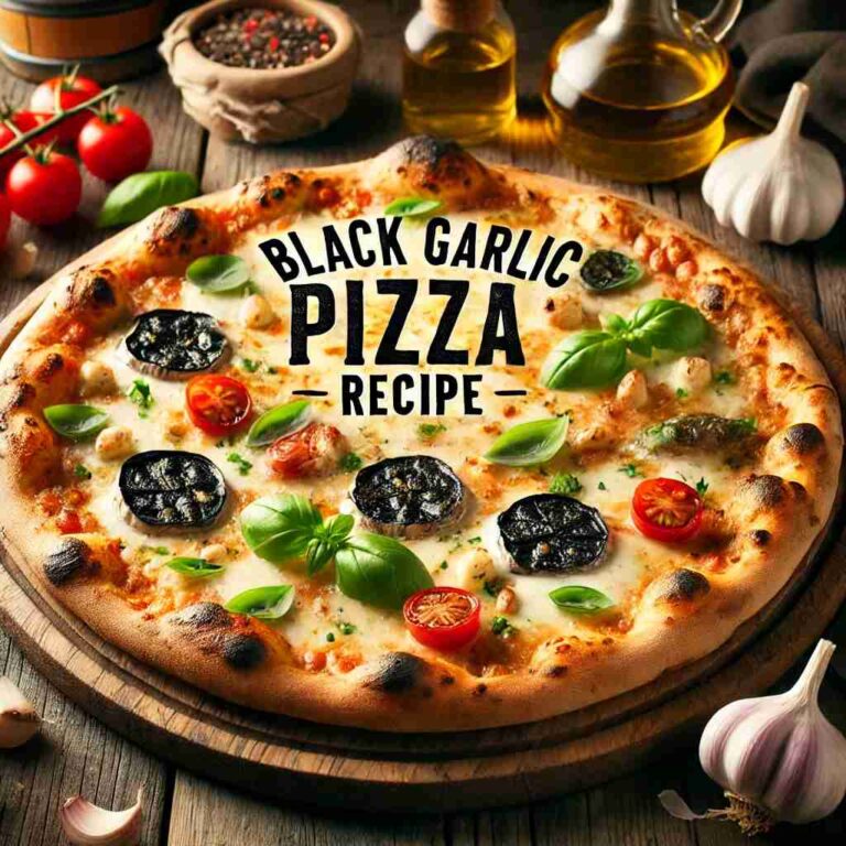 Black Garlic Pizza recipe