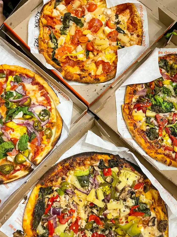 Comparing pizza deals side by side